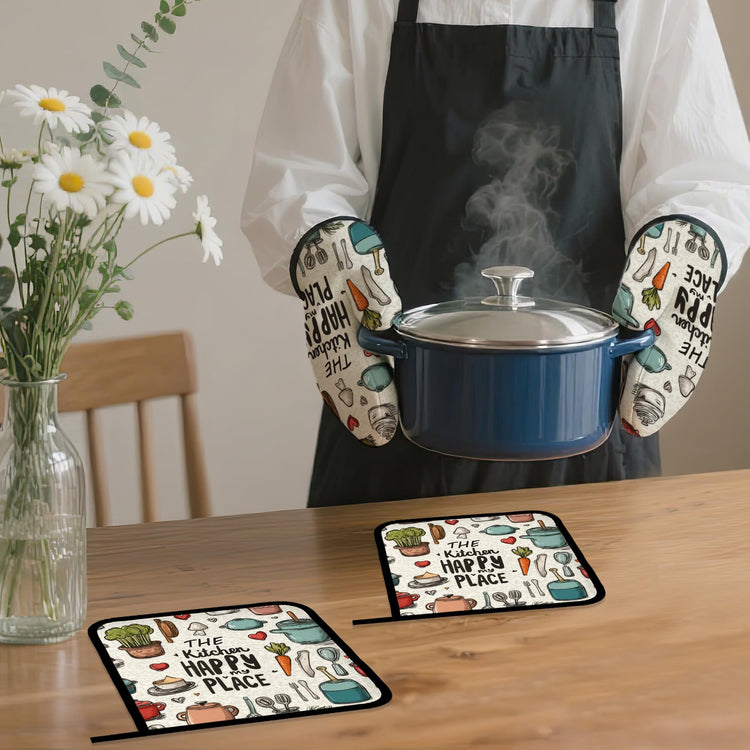 Oven Mitts and Pot Holders (4 Count)