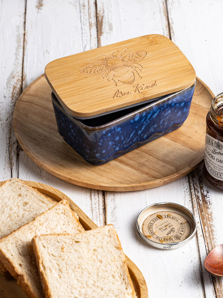 Ceramic Butter Dish with Lid for Countertop