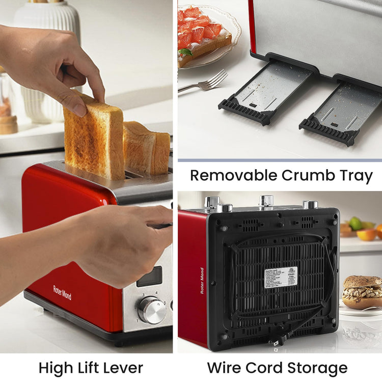 Countdown Stainless Steel 4 Slice Toaster with Bagel