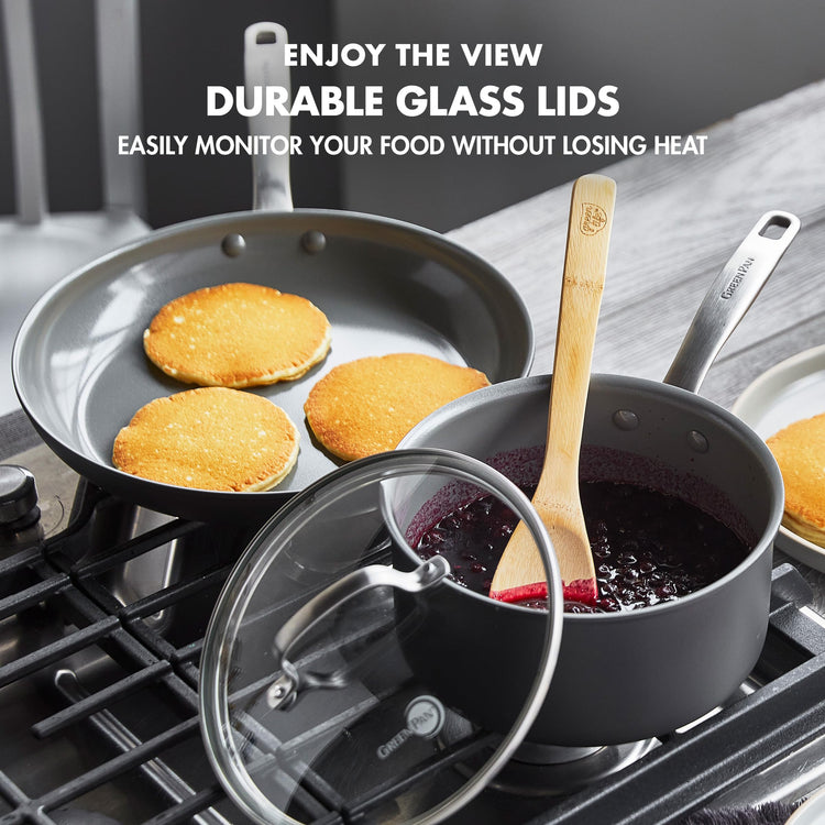 Chatham Hard Anodized Healthy Ceramic Nonstick 10 Piece Cookware Pots and Pans Set