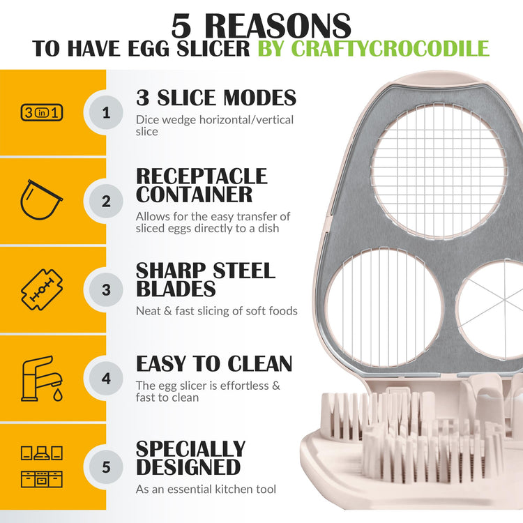 Egg Slicer for Hard Boiled Eggs