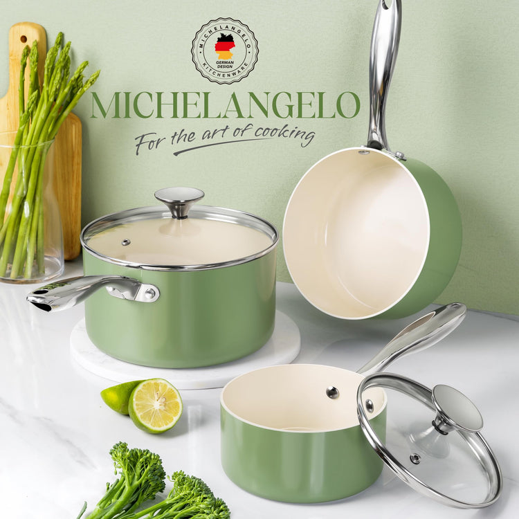 Sauce Pan with Lid (3 Count)