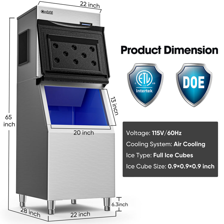 Commercial Ice Maker Machine 550LBS