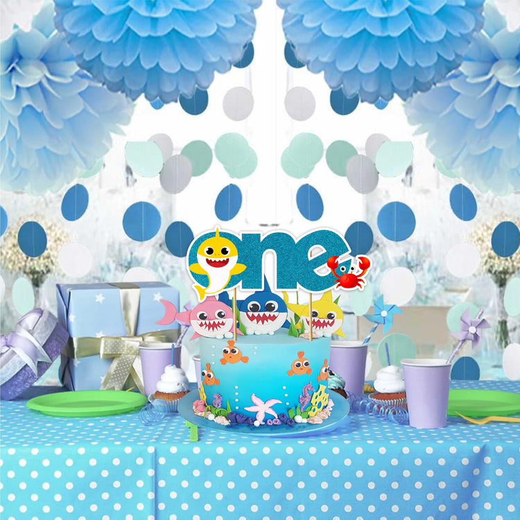 Bby Shrk One Cake Topper