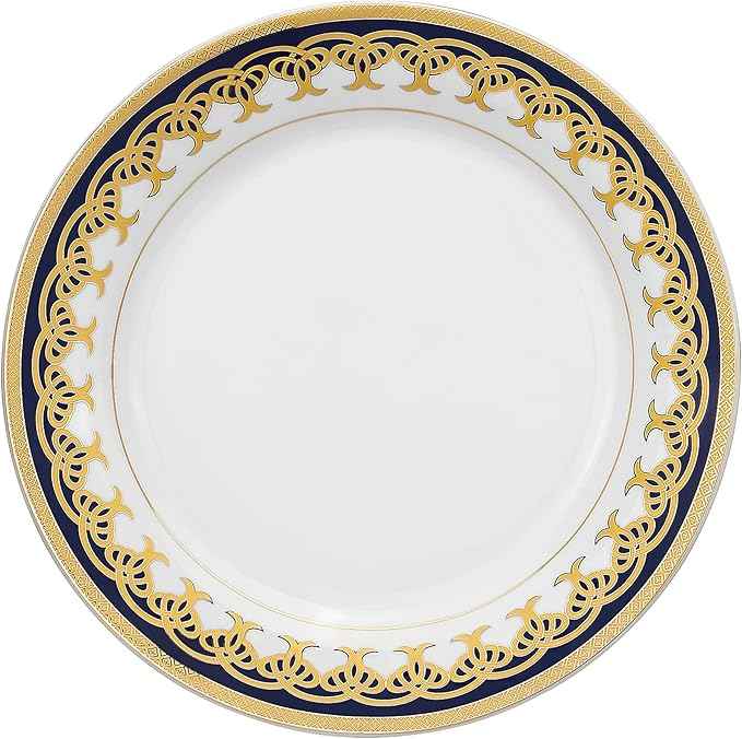 Lorren Home Trends 57-Piece Porcelain Dinnerware Set, Iris, Service for 8