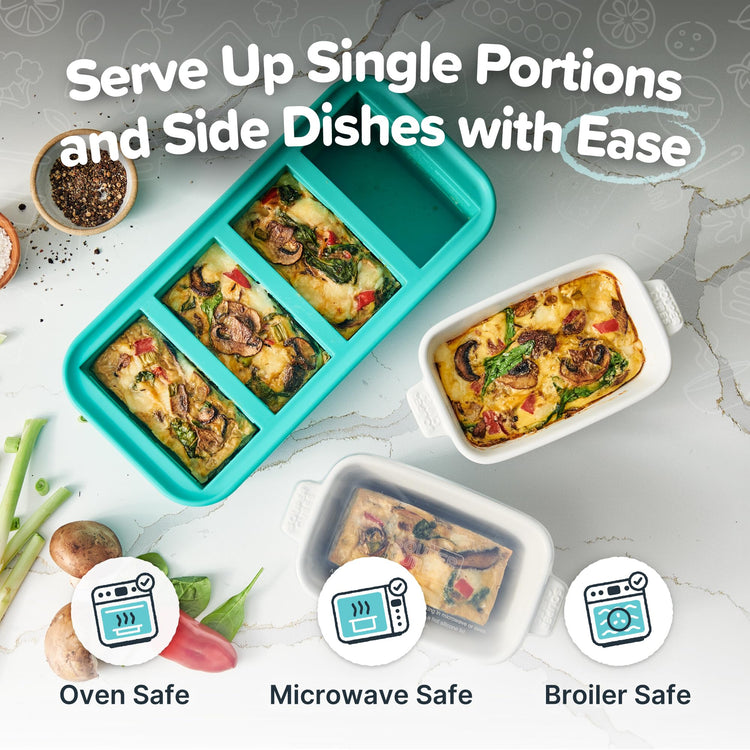 5"x3" Ceramic Baking Dishes with Lids