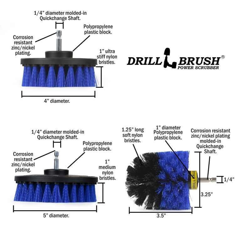 5 Piece Spin Brush Pool Cleaning Kit