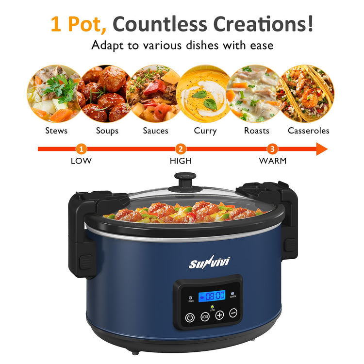 8.5 Quart Programmable Slow Cooker