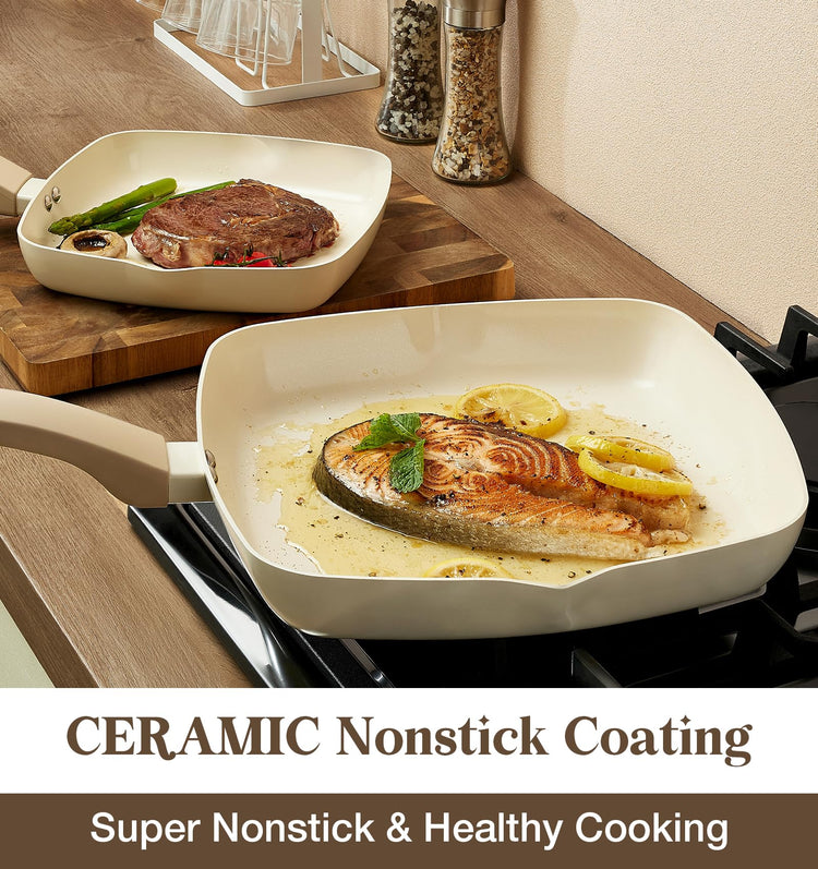 Nonstick Grill Pan for Indoor Cooking