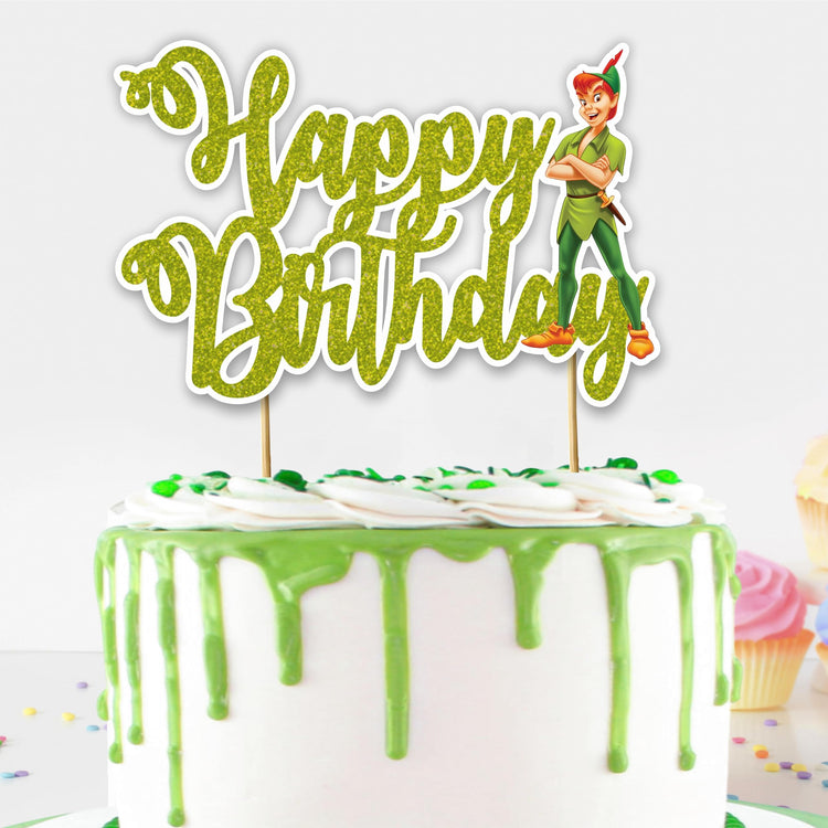 Petr Pan Happy Birthday Cake Topper