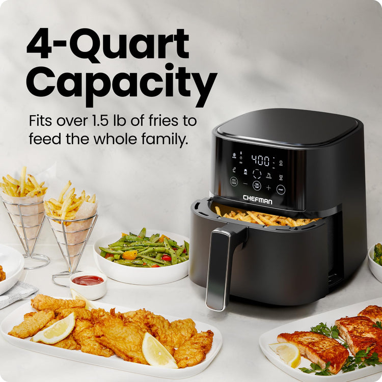 Air Fryer 4 QT Compact Airfryer for Quick & Easy Meals in Minutes
