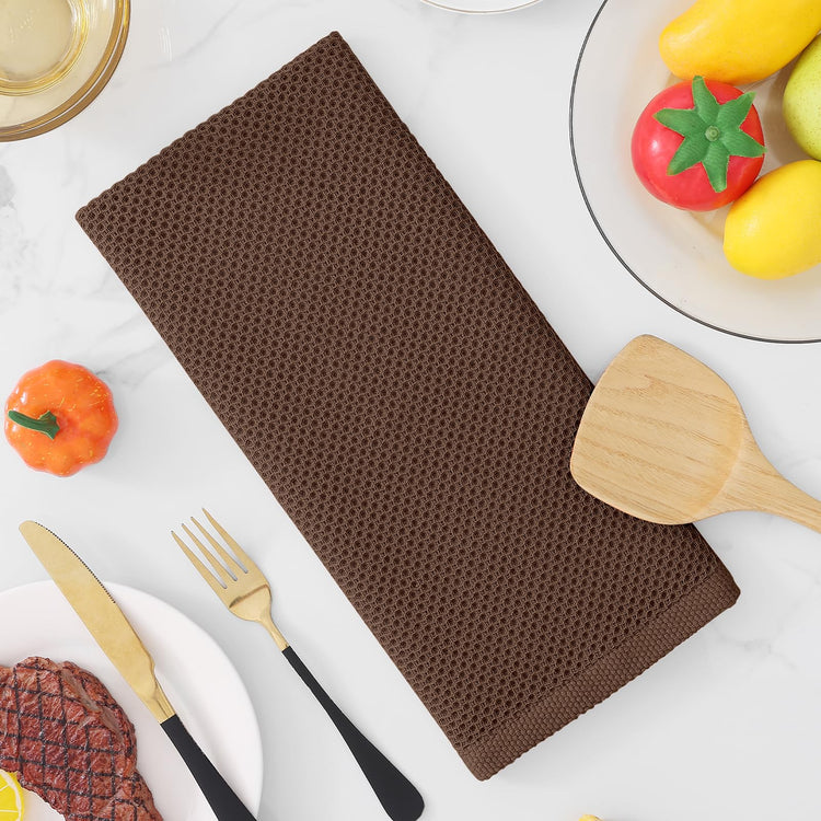 100% Cotton Waffle Weave Kitchen Dish Towels 8 (8 Count)