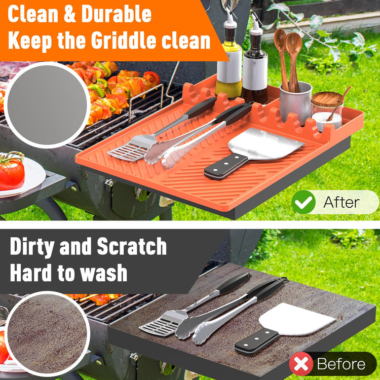 Silicone Grill Mat Compatible with Blackstone