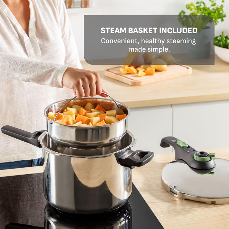 Secure Stainless Steel Stovetop Pressure Cooker