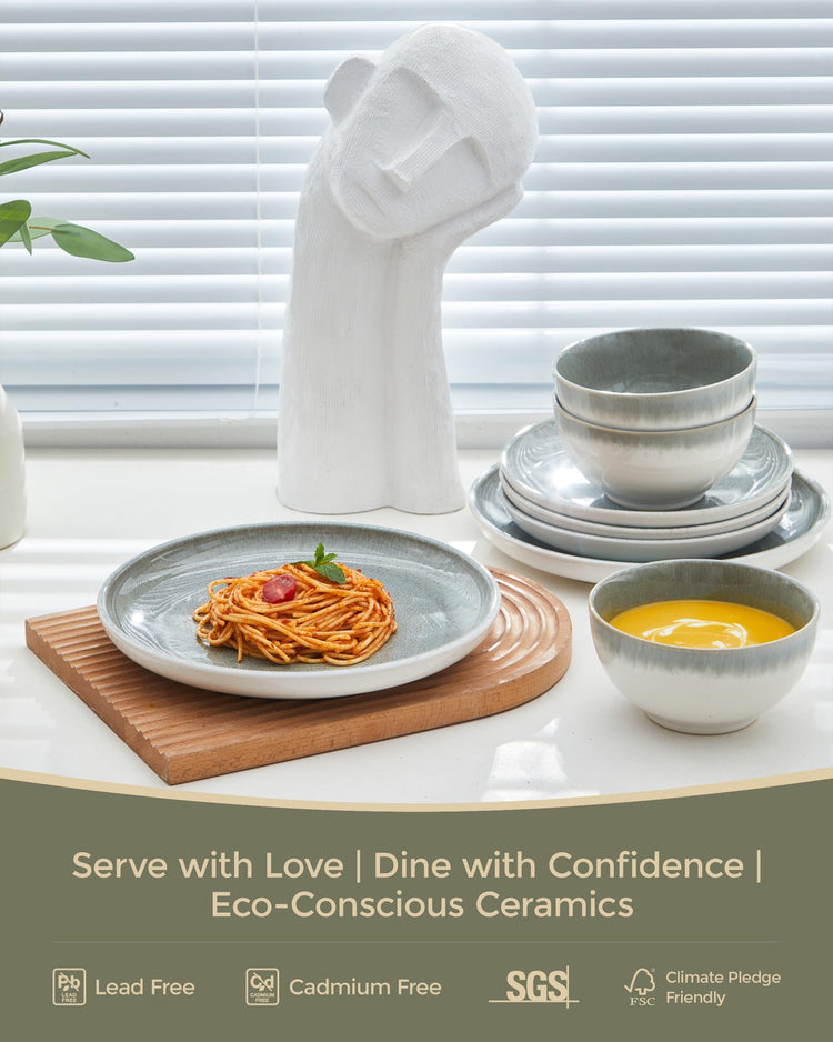 Stoneware Dinnerware Sets for 6
