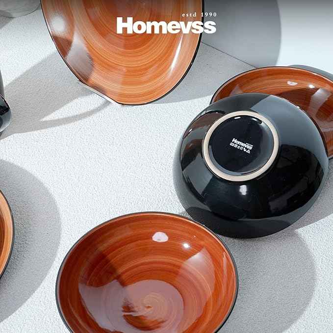 Stoneware Sonoma 16pc Dinnerware Set, Black + Speckled Spin Wash Spice