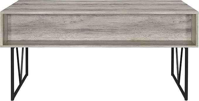 Coaster Home Furnishings Analiese Rustic 63-Inch 4-Drawer Home Office Computer Writing Desk Study Table with Storage Engineered Eco-Friendly Wood Look Laminate Sturdy Steel Grey Driftwood 801999