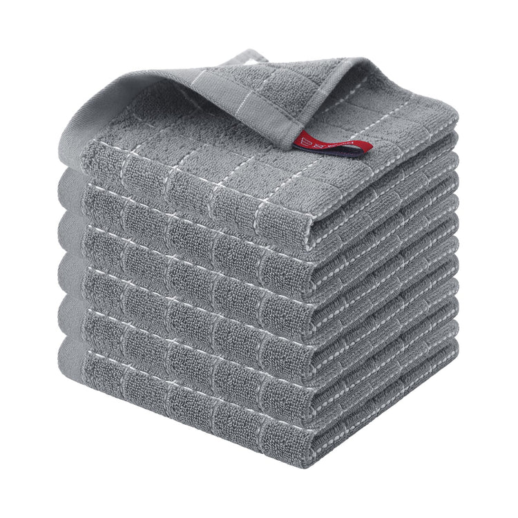 100% Cotton Terry Kitchen Dish Cloths (6 Count)