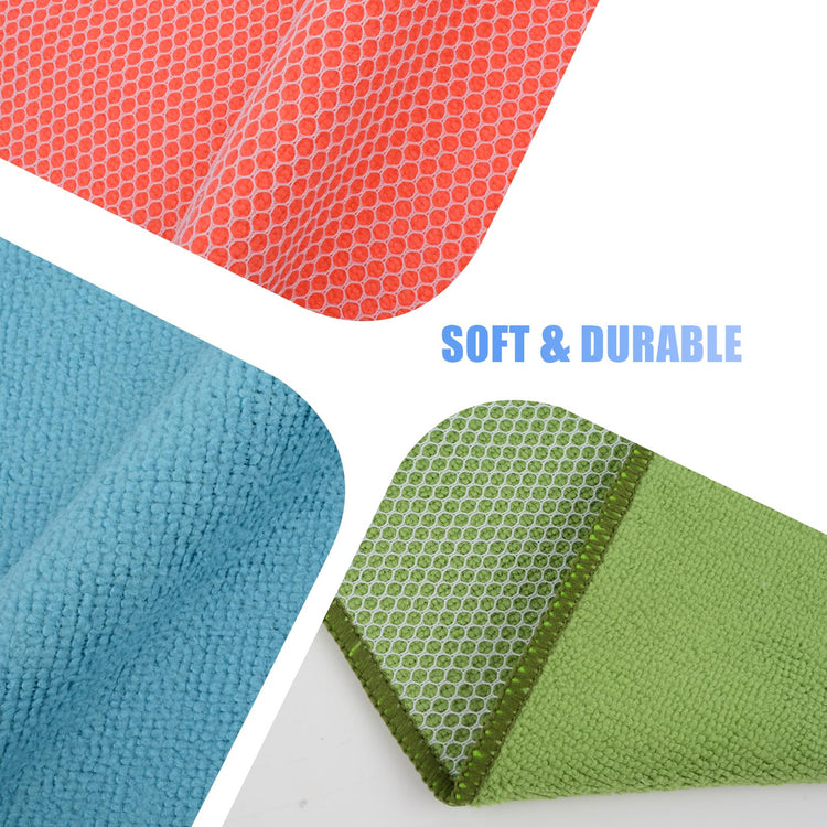 Dish Cloths for Washing Dishes with Scrub Side (9 Count)