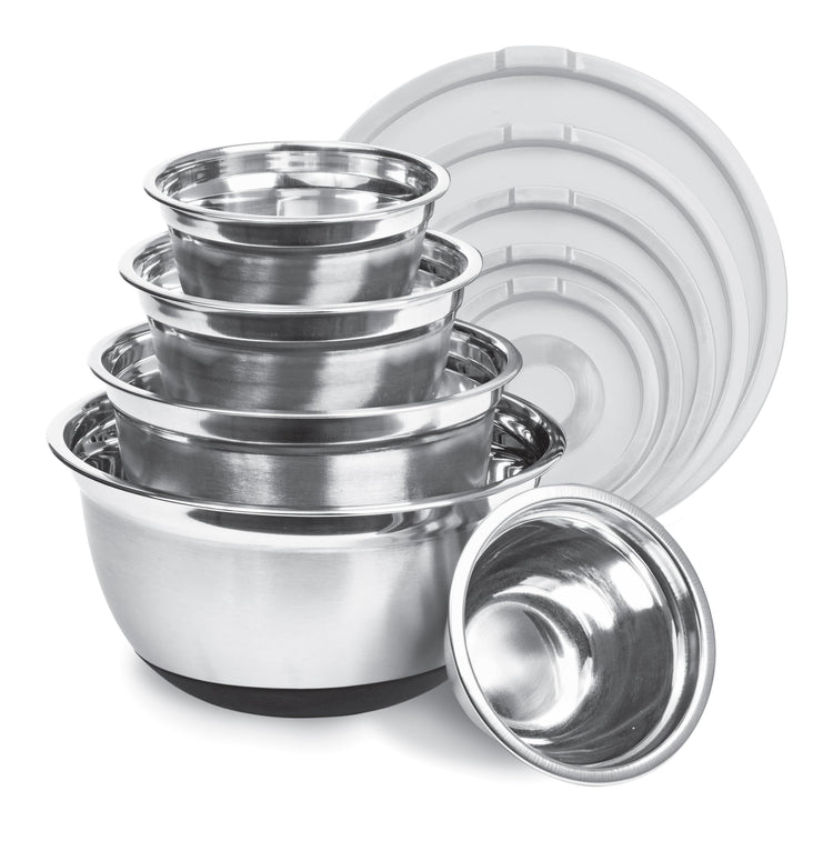Premium Stainless Steel Mixing Bowls with Lids Non (5 Count)