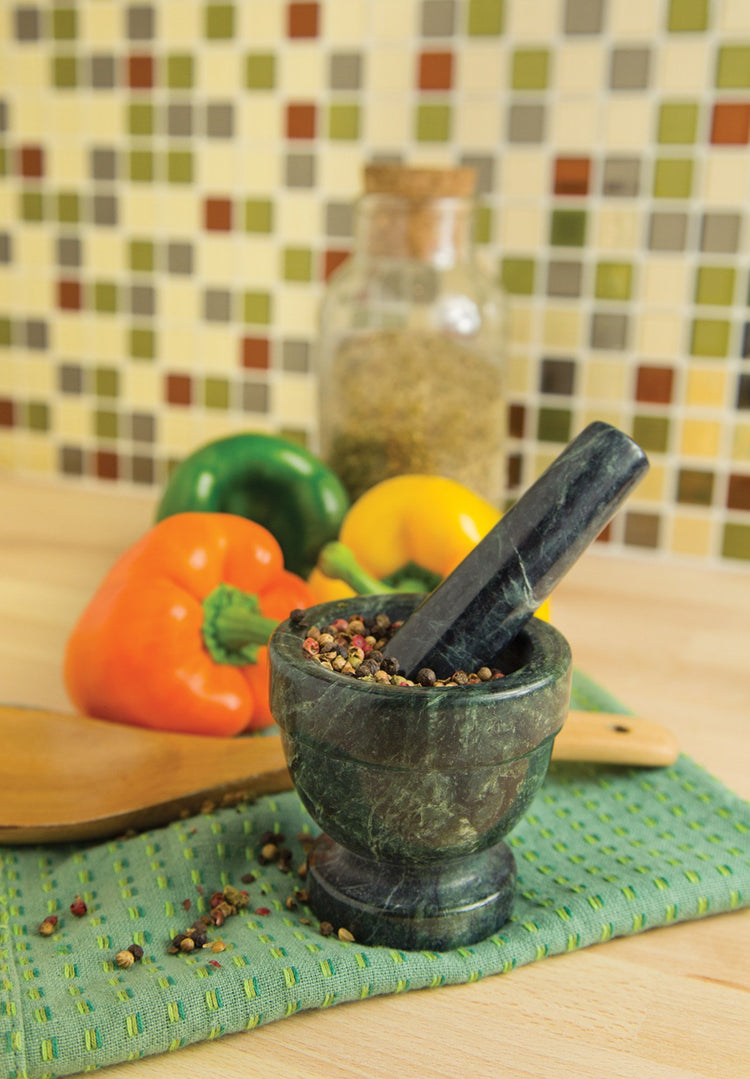 Marble Mortar and Pestle