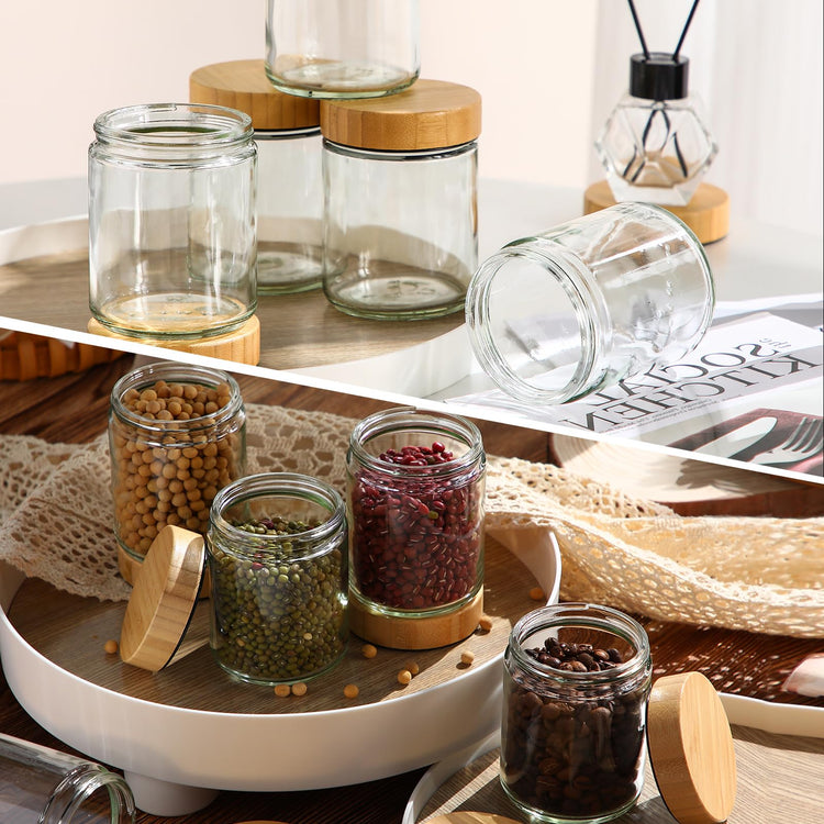 24 Pcs Glass Cosmetic Jars Empty