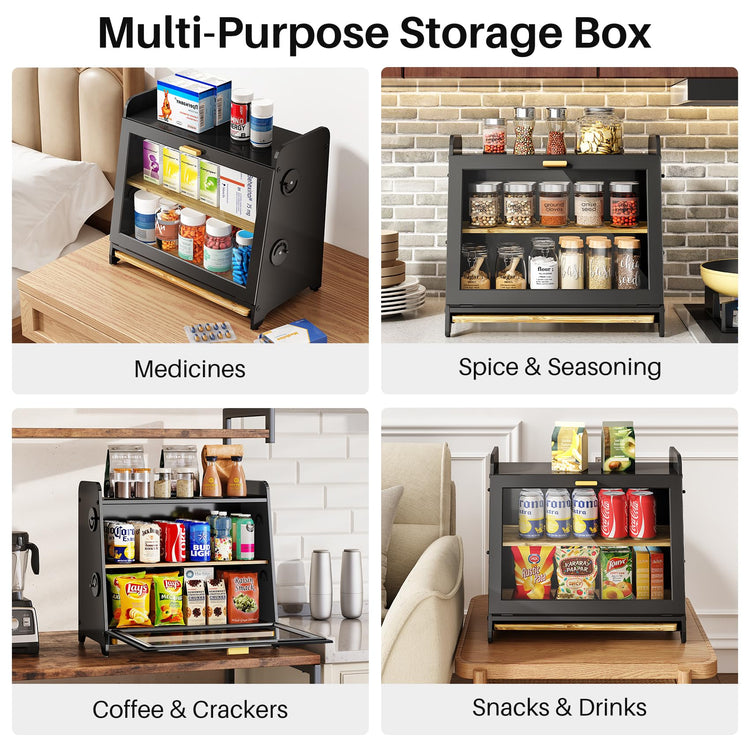 Airtight Bread Box for Kitchen Countertop
