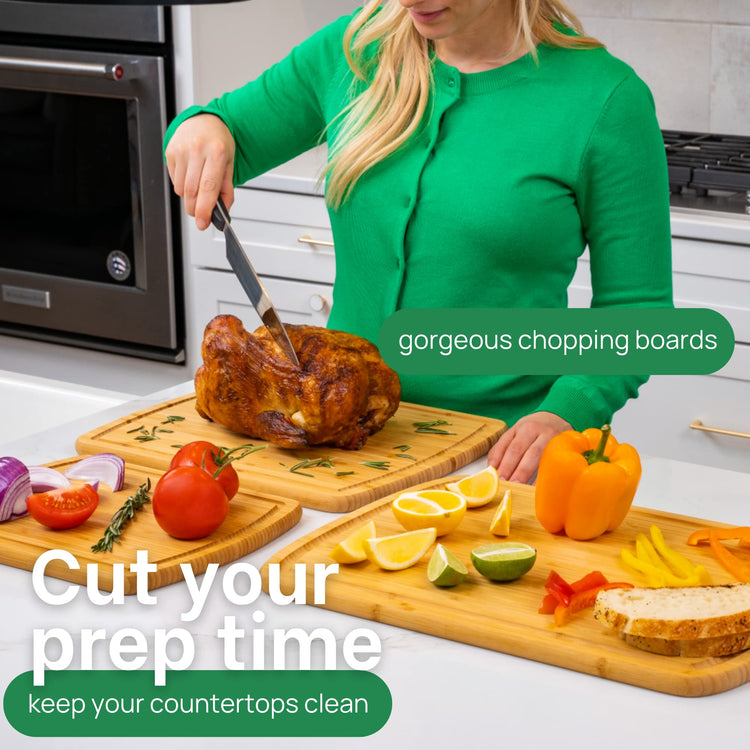 Luxury Wood Cutting Board 3 (3 Count)