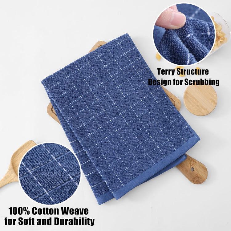100% Cotton Terry Kitchen Towels (4 Count)