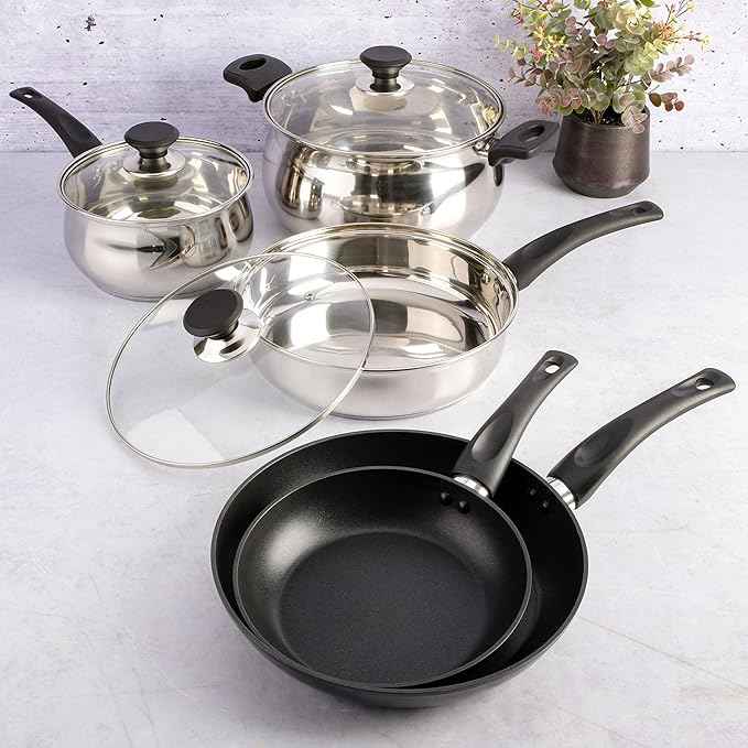 Gibson Home 95 Piece Kitchen in a Box Pots and Pans Cookware, Plates and Bowls Dinnerware, Cutlery Knife Block, Flatware Utensils, Tools & Gadgets, Storage, Glasses Set