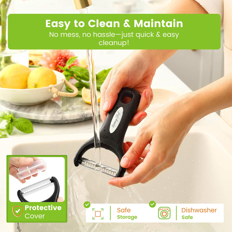 Swivel Potato Peeler & Julienne Vegetable Peeler w (2 Count)