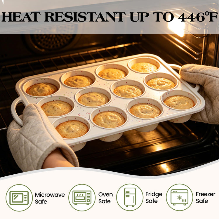 Silicone Muffin Pan with Metal Frame