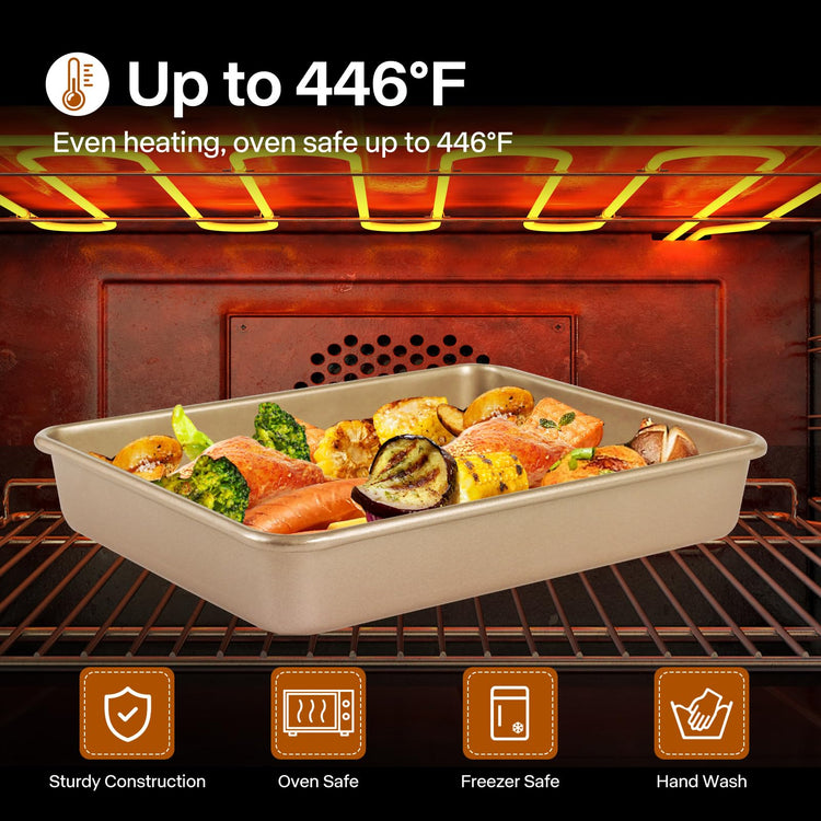 Deep Baking Pans Set (3 Count)