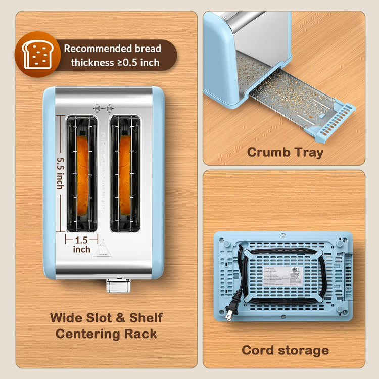 2 Slice Touch Screen Toaster