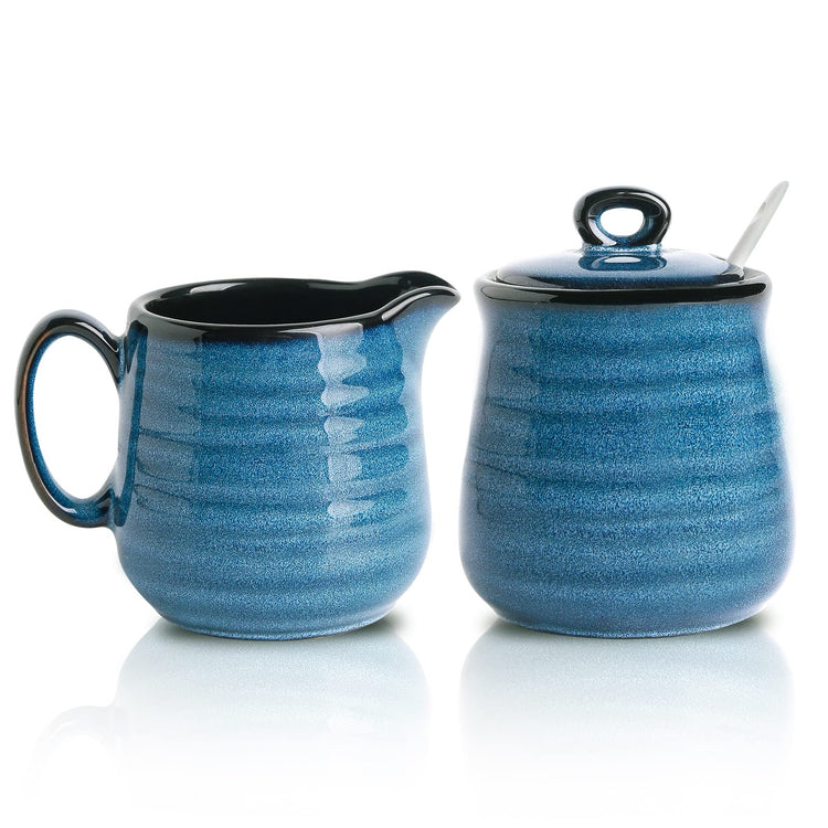 Porcelain Sugar and Creamer Set
