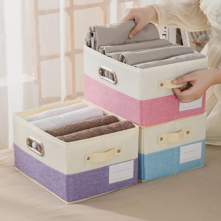 Fodable Storage Bins for Closet [3 (3 Count)