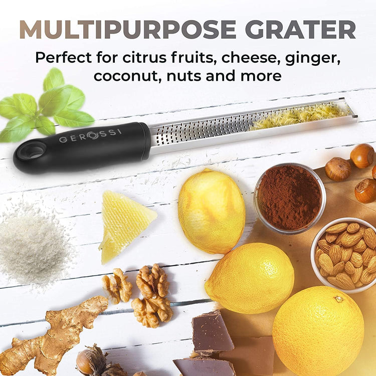 Stainless Steel Cheese Grater & Lemon Zester w