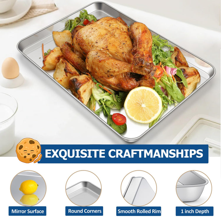 Baking Sheet with Cooling Rack Set (2 Count)