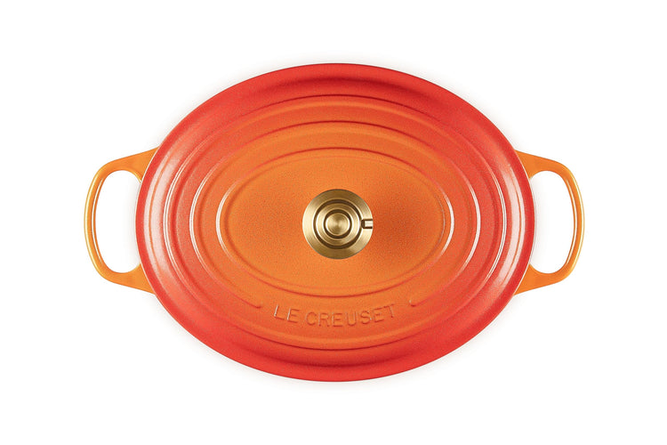 Enameled Cast Iron Oval Dutch Oven