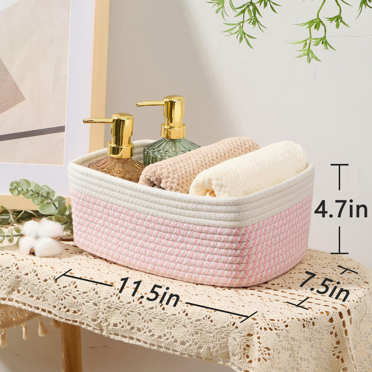 Small Storage Baskets for Organizing (3 Count)