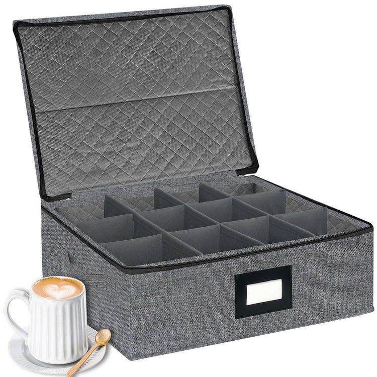 Mug Coffee Storage Box with Dividers