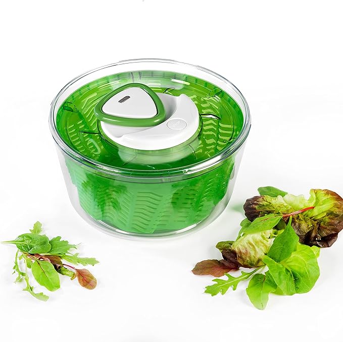 Zyliss E940012 Easy Spin 2 Salad Spinner-Large Green, Plastic