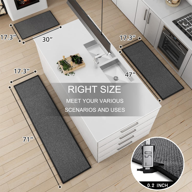 Kitchen Mat Set of 2 PCS (2 sq ft Count)