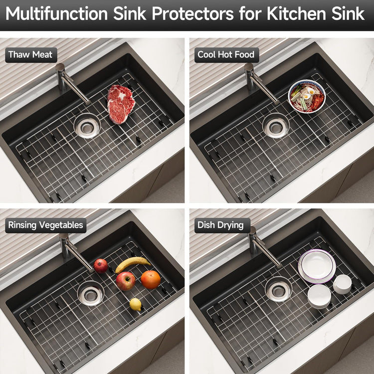 26-1/8" x 14-1/8" Stainless Steel Sink Grid, Sink Grate for Bottom