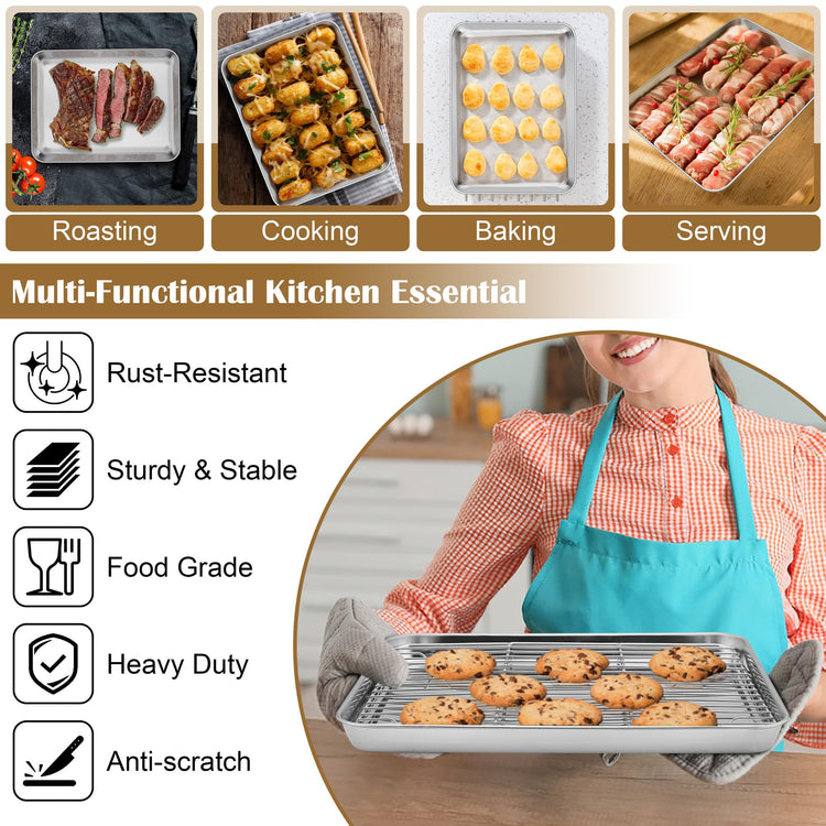 Baking Sheet with Wire Rack (2 Count)