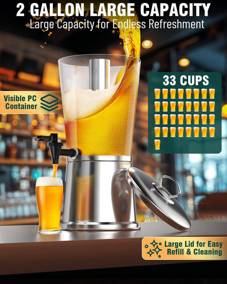 Beverage Dispenser With Stand