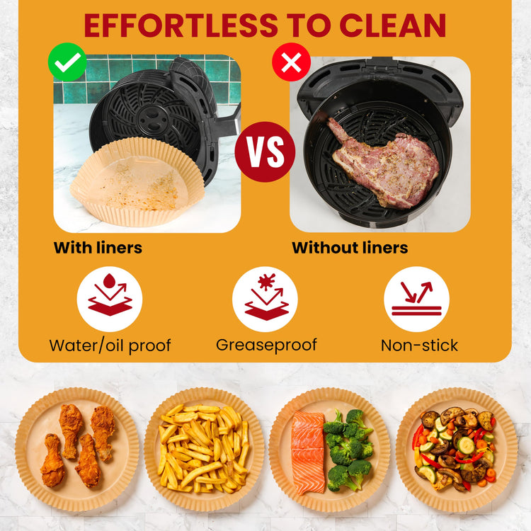 Air Fryer Liners for Ninja (125 Count)