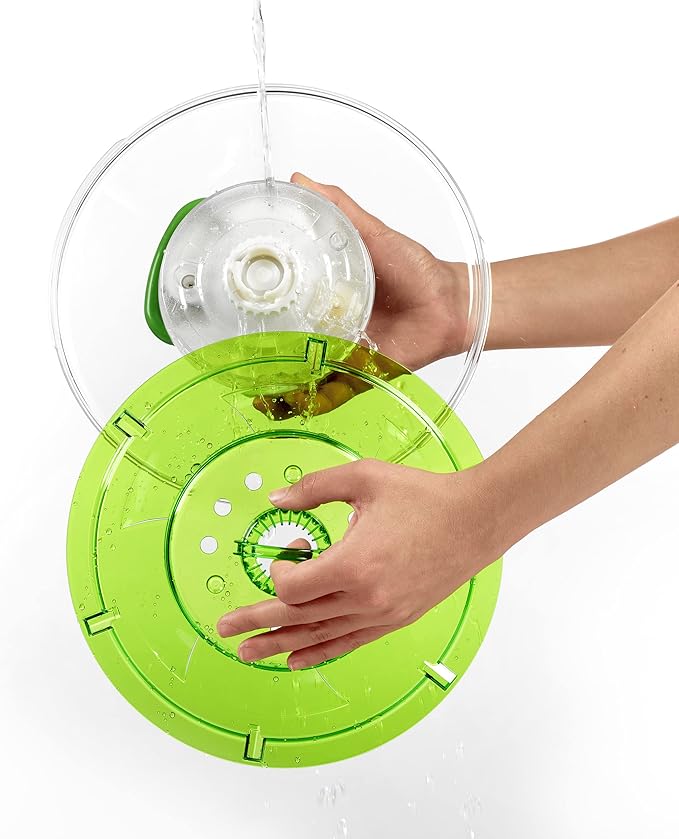 Zyliss E940011 Easy Spin 2 Salad Spinner-Small Green, Plastic
