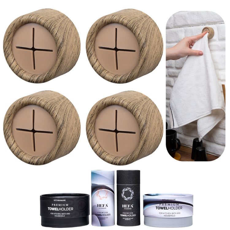 Towel Holder Towel Hooks (4 Count)