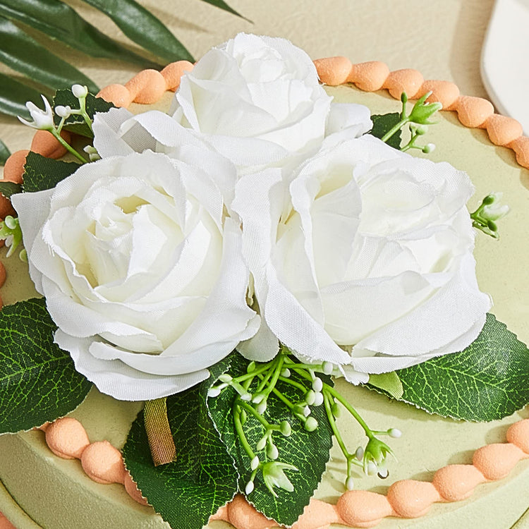 9 Pcs Flower Cake Topper Boho Cake Decorations Eucalyptus Flowers Floral Decorations for Women Wedding Birthday Party Anniversary